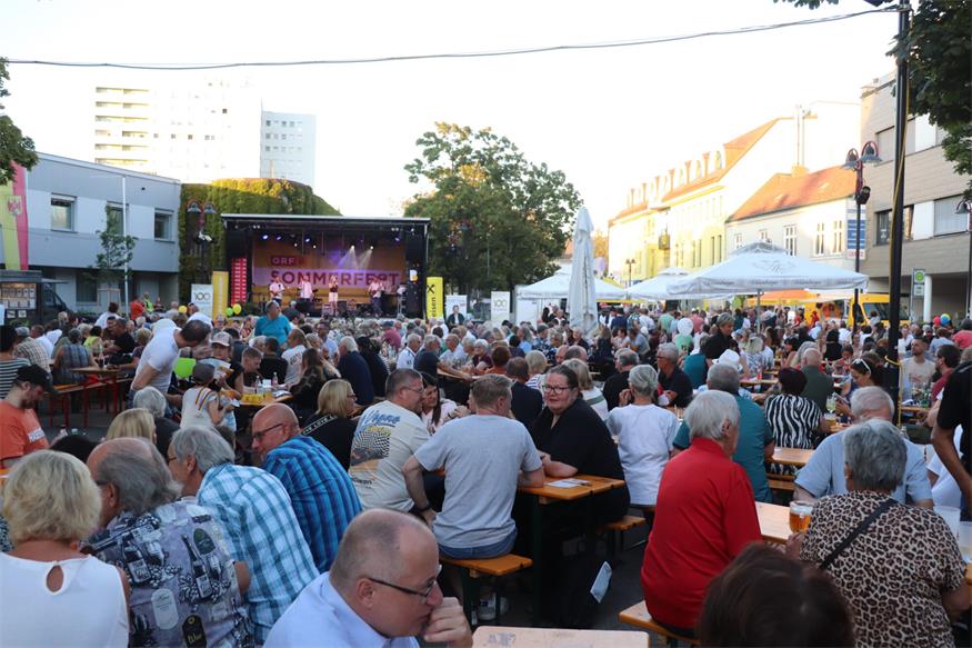 Der Mattersburger Veranstaltungsplatz präsentierte sich beim ORF Burgenland Sommerfest bestens besucht.