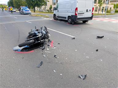 Der Motorradlenker wurde schwer verletzt in die Klinik Oberwart eingeliefert.