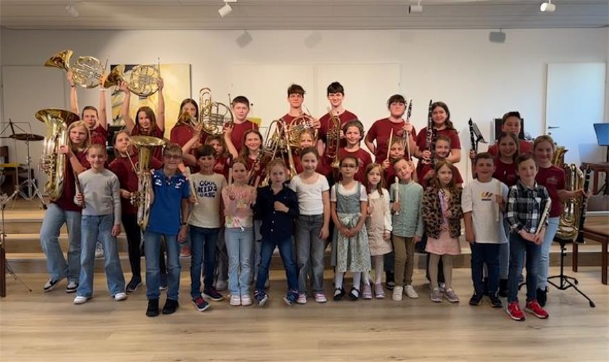 Der Nachwuchs des Musikvereins Großhöflein spielte am Freitag groß auf.