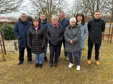 Der neu gewählte Vorstand des Fremdenverkehrs- und Verschönerungsvereins Langental für die Funktionsperiode 2026/2027 im 40. Bestandsjahr, unter anderem mit Peter Scheder, Ernestine Scheder, Andreas Scheder, Melitta Horvath, Stefan Bancsich, Renate Gromer und Manuela Domschitz.