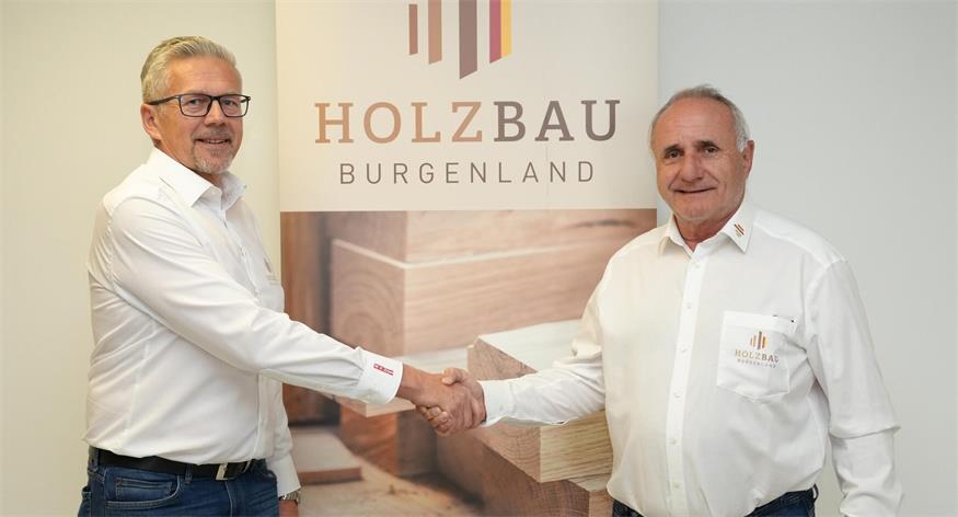Der neue Landesinnungsmeister Josef Sachs und sein Vorgänger KommR Gerhard Kast 