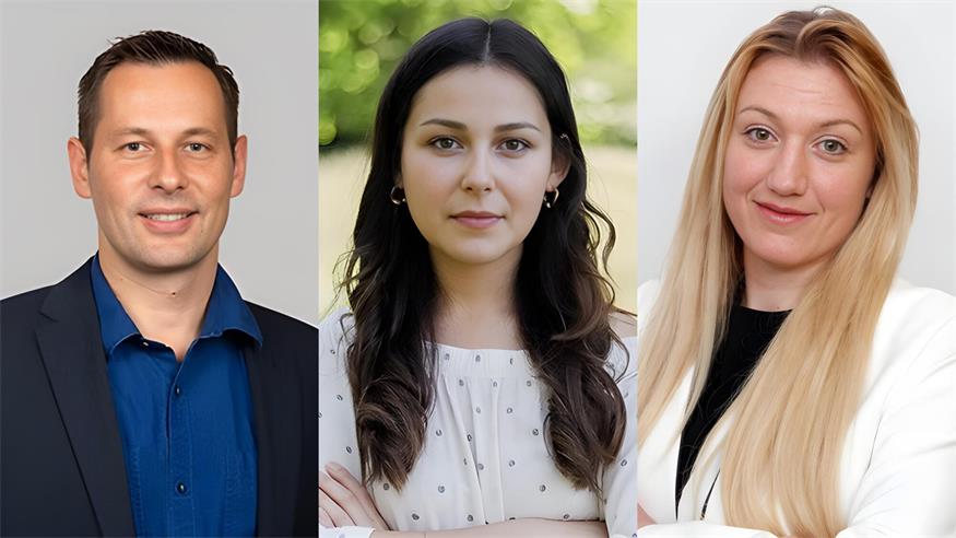 Der neue SPÖ-Klubobmann Markus Rauchbauer, die neue Grüne Klubobfrau Samara Sánchez Pöll und die ganz neue FPÖ-Stadtparteiobfrau Julia Reich (v.l.).
