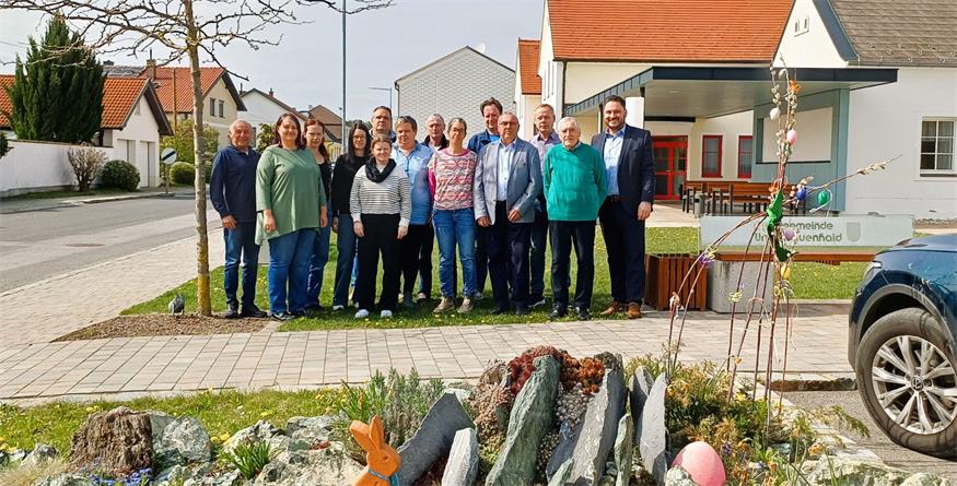 Der neue Vorstand des Verschönerungsvereins Unterfrauenhaid.