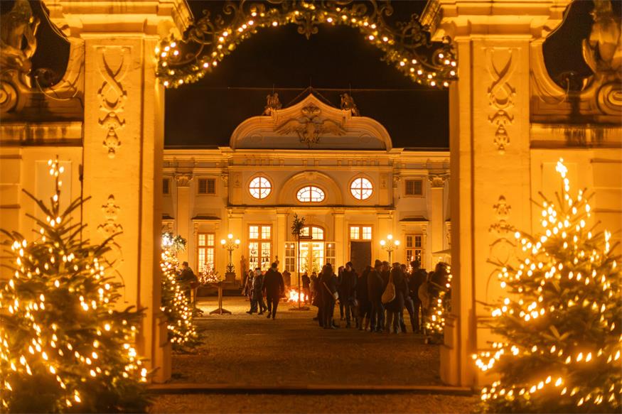 Der pannonische Weihnachtsmarkt in Halbturn punktet unter anderem mit seinem tollen Ambiente.