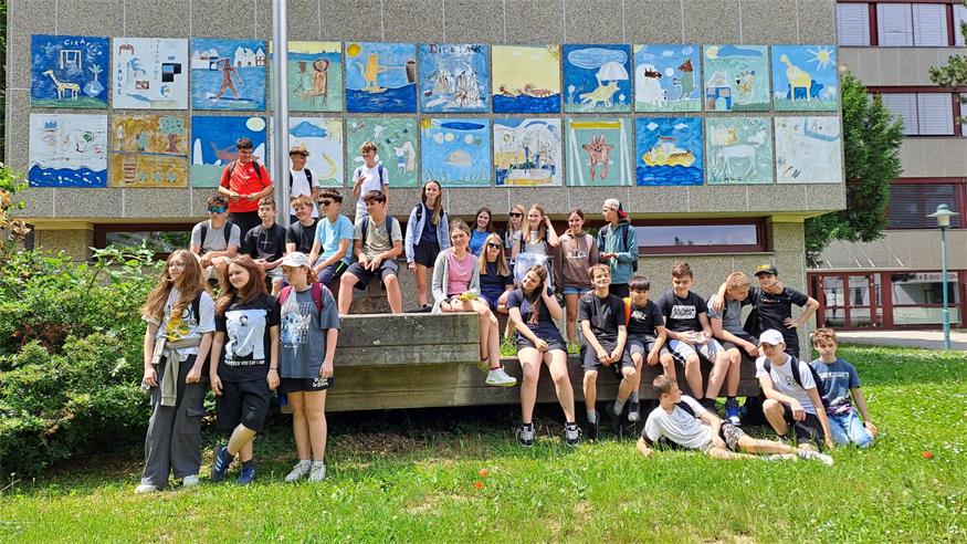 Die 3. Klasse der MS Rust beim Forschertag am 11. Juni.