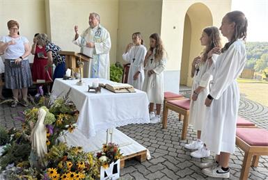Die Blumen und Kräuter werden am 15. August in der Marienkirche in Limbach gesegnet. 