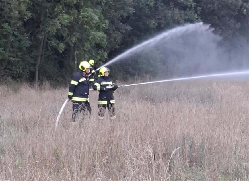 Die Brandbekämpfung im Gelände stand im Fokus.