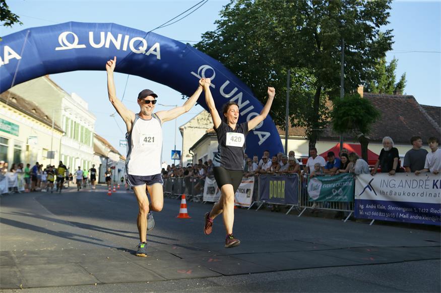 Die Charity-Laufveranstaltung in Großpetersdorf hat große Tradition. Anna und Christopher Pint liefen ebenfalls für den guten Zweck.
