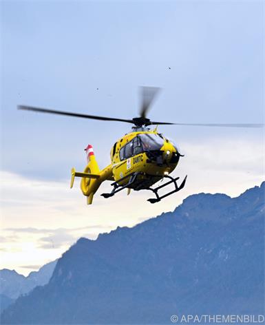 Die Deutsche wurde per Hubschrauber geborgen