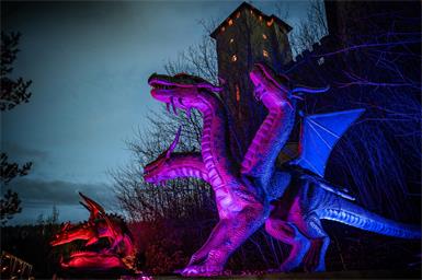 Die Drachen von Burg Lockenhaus lockten besonders viele Gäste aus Wien ins Mittelburgenland.