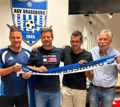 Die Draßburger Vorstandsmitglieder Oliver Frank, Christian Pfeiffer, Stefan Prets und Viktor Brezovich sind guter Dinge für die anstehende, neue Saison.