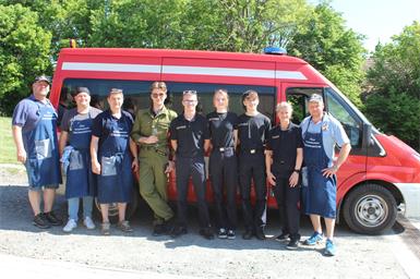 Die Freiwillige Feuerwehr Tschurndorf versorgte die Gäste kulinarisch.
