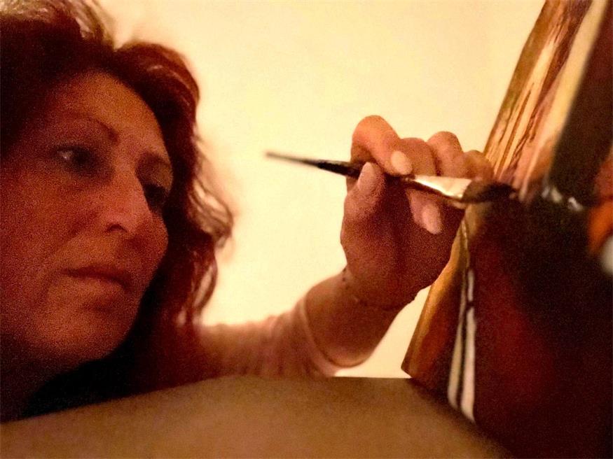 Die Hirmerin Eva Kurz, im Hauptberuf Volksschullehrerin in Neudörfl, malt seit vier Jahren Bilder, die sie nun in einer Vernissage am 30. Oktober (ab 17 Uhr ) in "Mein Gschäft" in Hirm vorstellt.