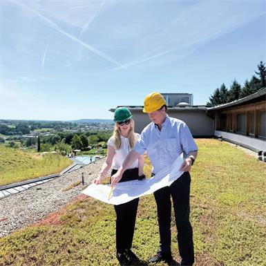 Die Hoteliers Daniela und Johann Haberl sind schon in der Bauvorbereitungs-Phase.