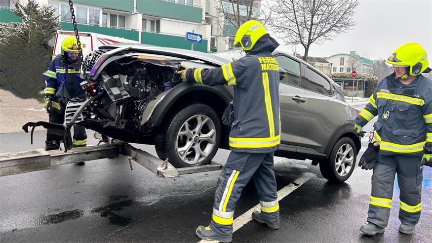 Die Mattersburger Feuerwehrmänner waren eine halbe Stunde im Einsatz.