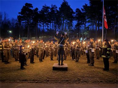 Die Militärmusik Burgenland - hier am Bild bei der Angelobung in Lackenbach - mit Kapellmeister Oberst Johann Kausz wird am 20. Feber in Deutschkreutz zu Gast sein und ein Konzert unter dem Motto „Der Leidensweg Christi“ geben. 