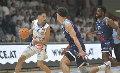 Die Oberwart Gunners stellten in Game 1 auf 1:0 gegen die BBC Nord Dragonz aus Eisenstadt.