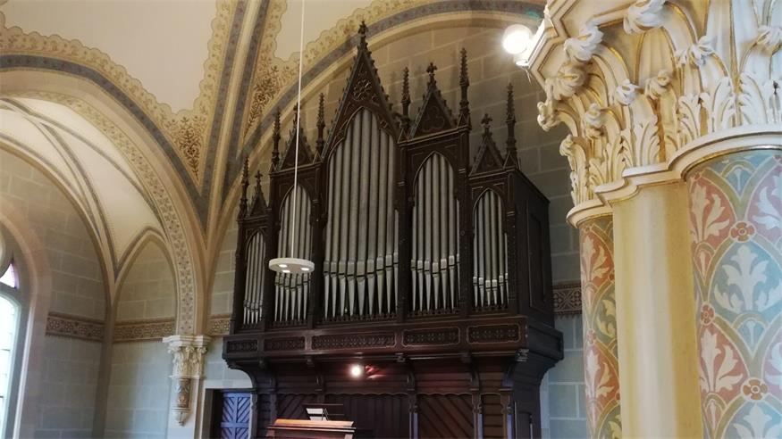 Die Pöttesdorfer Orgel vor der Restaurierung 2021. 