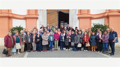 Die Reisegruppe besuchte auch die Basilika Maria Trost.