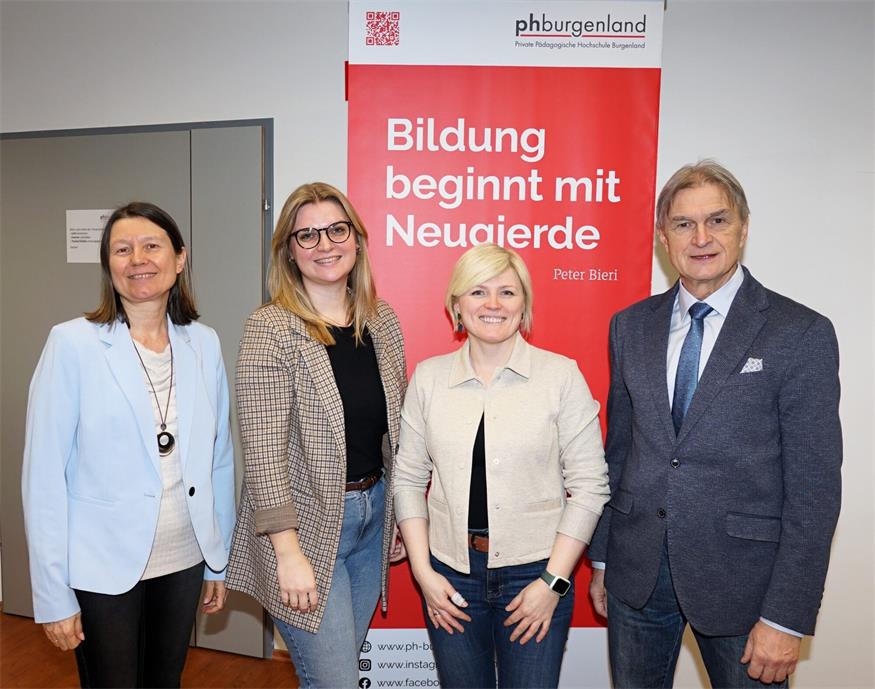 Die Rektorin der PPH Burgenland, Sabine Weisz, dankte Anja Wesecky, Cornelia Tallian, und HNO-Primar Herwig Swoboda für ihre Vorträge.