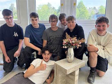 Die Schüler des Fachbereichs Bau durften zurecht stolz auf das Ergebnis ihrer Arbeit sein.
