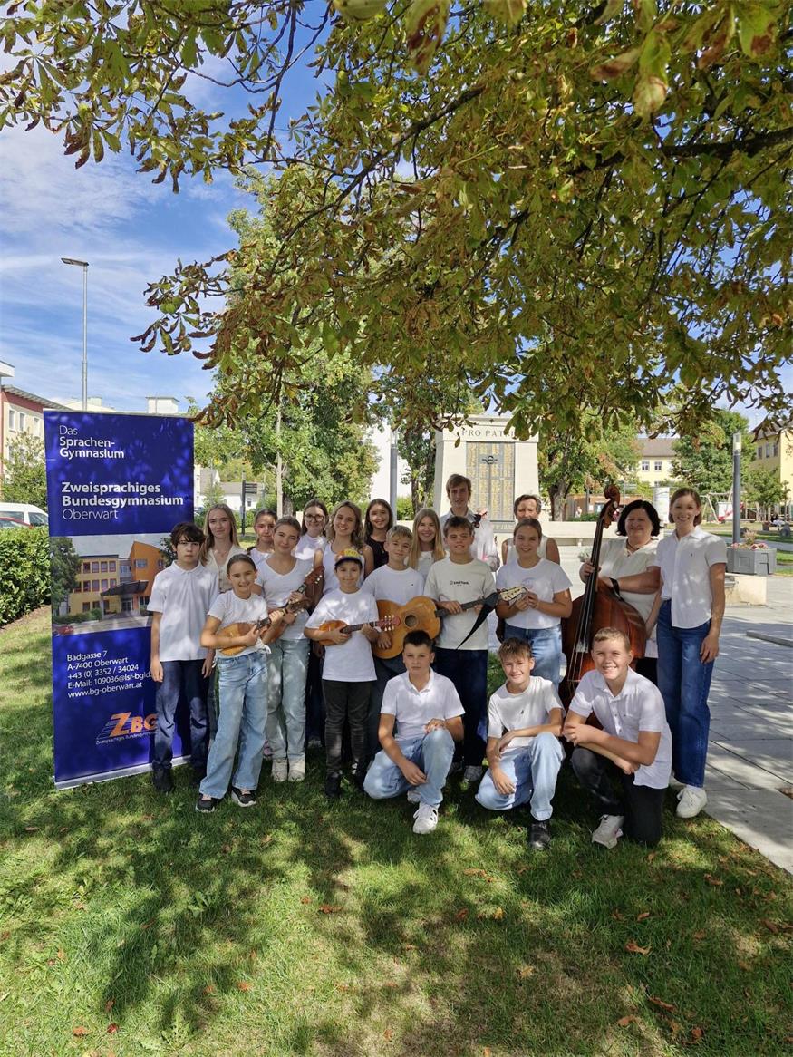 Die Schüler:innen des ZBRG freute sich, am Schmankerlfest dabei sein zu können.