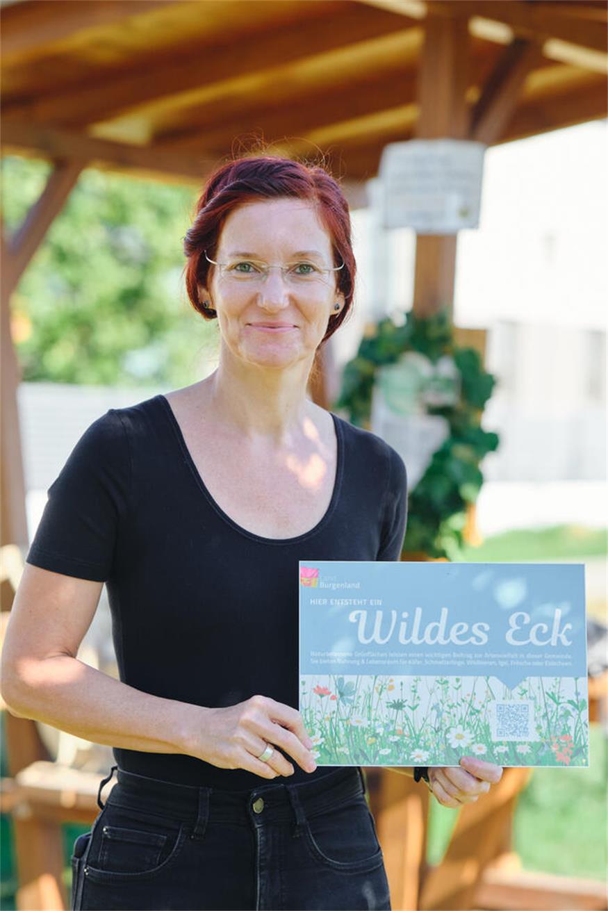 Die Sektionsleiterin des „Grünen Daumen“, Martina Szabo.