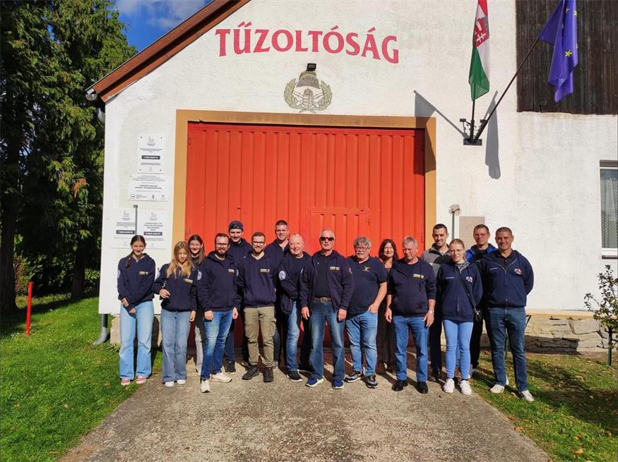 Die Sieggrabener Feuerwehrleute waren bei der Partnerfeuerwehr in Köszegszederhely zu Besuch.