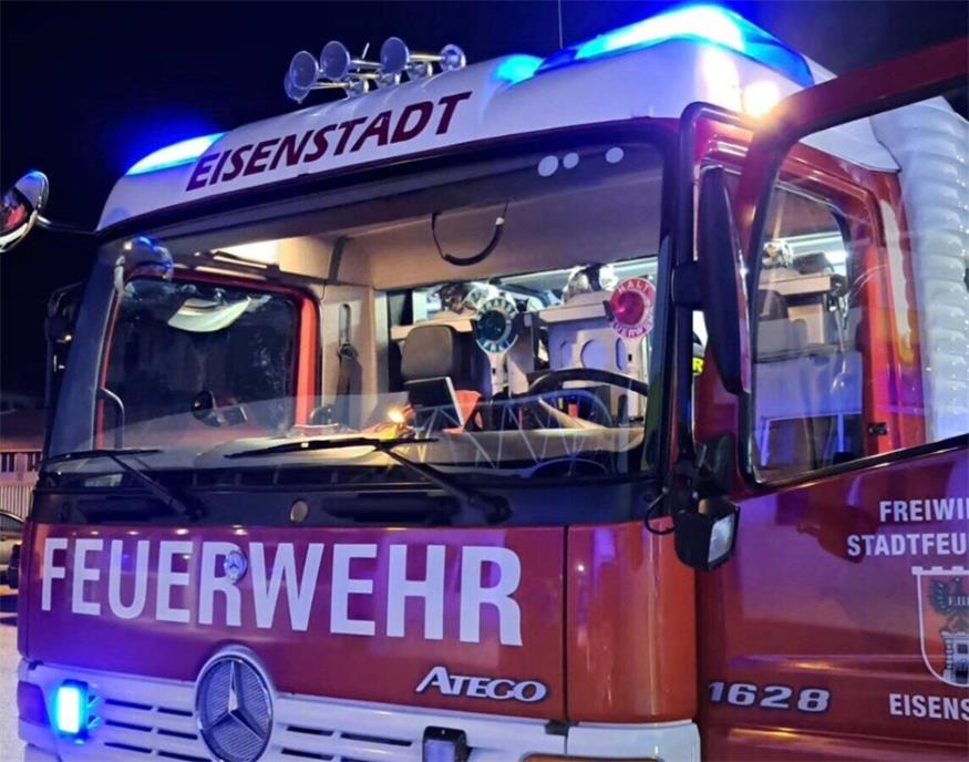 Die Stadtfeuerwehr war mit 20 Einsatzkräften in der Justizanstalt dabei.