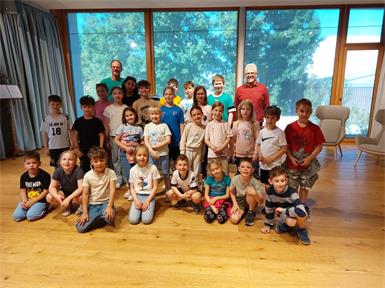 Die Volksschüler befassten sich beim Workshop mit dem Leben des berühmten Komponisten.