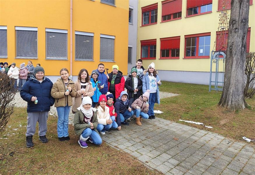 Die Volksschüler:innen aus Neuberg statteten dem ZBG Oberwart einen Besuch ab.