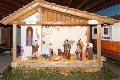 Die Weihnachtskrippe in Strem ist jedes Jahr ein Hingucker. 