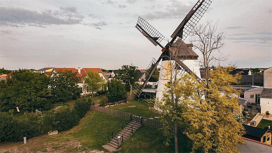Die Windmühle in Podersdorf.