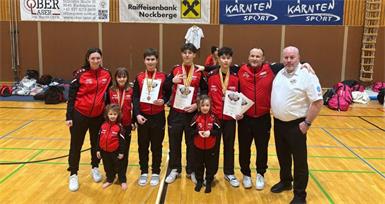 Die erfolgreiche Mannschaft des ASVÖ KBC Rohrbach räumte bei den Offenen Kärntner Landesmeisterschaften 2026 in Radenthein ab. 