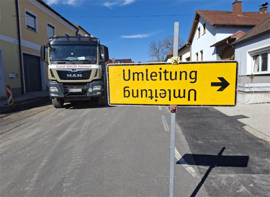 Die ersten Arbeiten werden in der Angergasse durchgeführt.