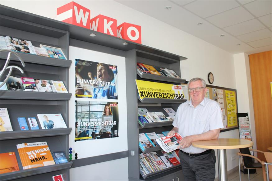 Die meiste Zeit, die er sich in Oberpullendorf aufhält, verbringt Freddy Fellinger natürlich in "seiner" Regionalstelle oder draußen bei den Unternehmerinnen und Unternehmern in der Stadt.