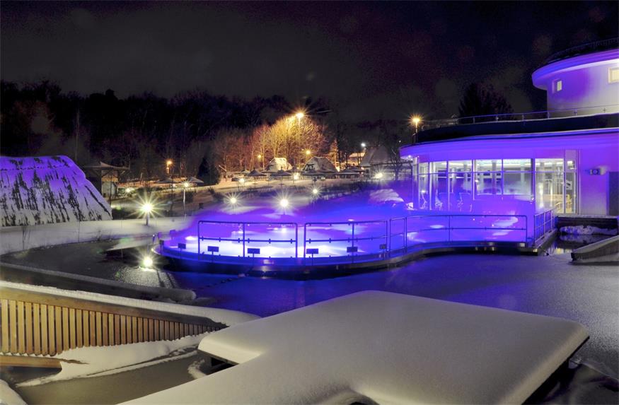 Die winterliche Thermenlandschaft in Bad Tatzmannsdorf war der größte rot-goldene Touristenmagnet im Winter.
