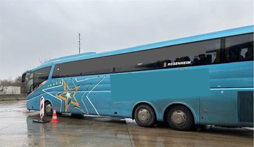 Dieser serbische Reisebus wies zum Teil schwere Mängel auf.