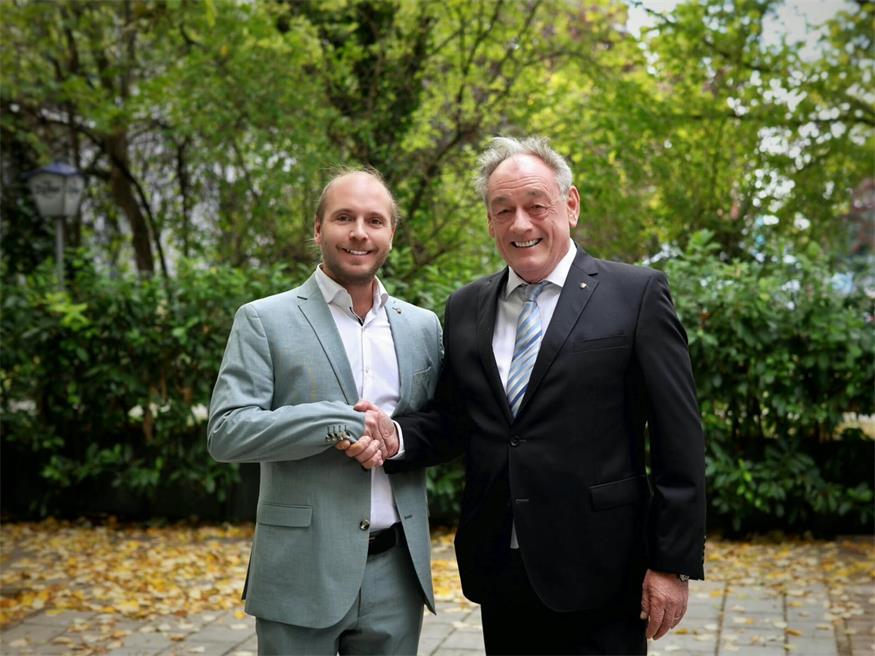 Dieter Posch mit seinem designierten Nachfolger Martin Giefing.