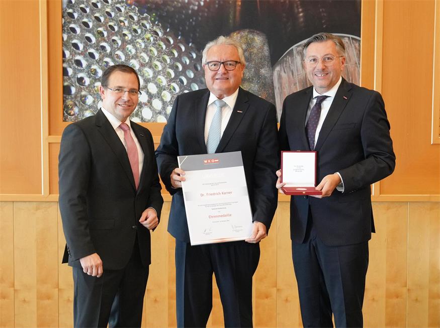 Verdiente Wirtschaftstreibende aus dem Bezirk Neusiedl geehrt
