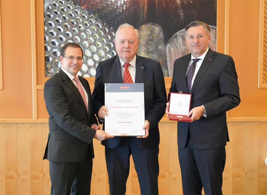 Verdiente Wirtschaftstreibende aus dem Bezirk Neusiedl geehrt
