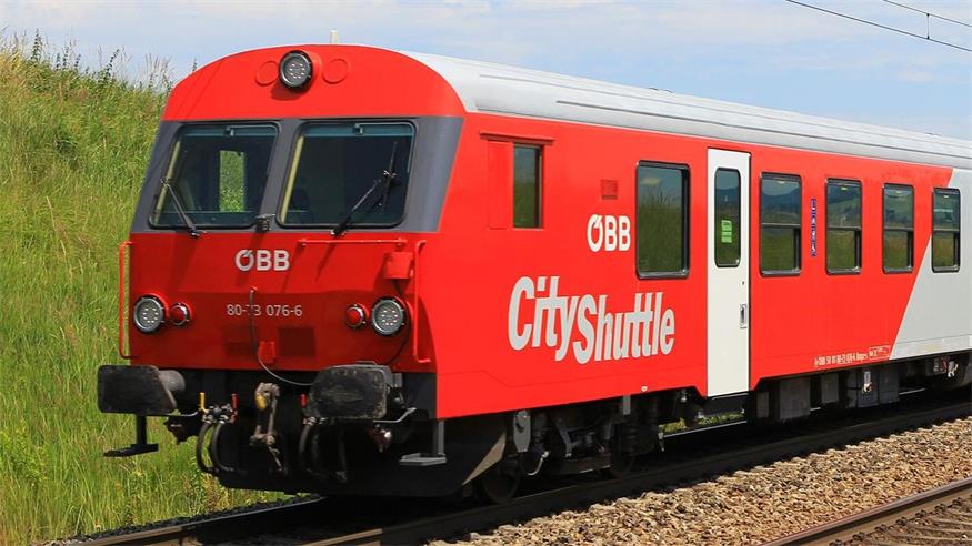 Ein Zug der ÖBB.