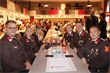 Eine Abordnung der Feuerwehr Neudörfl mit Kommandant Peter Schmid (2. v. r.), Ph...
