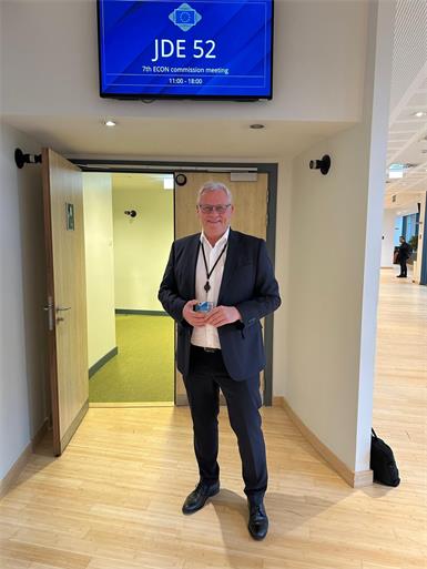 Eisenstadts Bürgermeister Thomas Steiner in Brüssel.