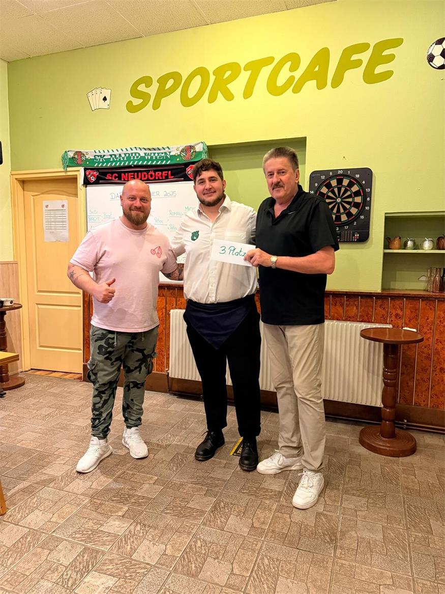 Erstes Dartturnier im Neudörfler Sportcafé Schober war voller Erfolg