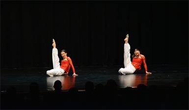 Elegant. Iva Deli und Tanja Biočanin von den UET Dancers mit ihrem erfolgreichen Beitrag „Cant be tamed“.