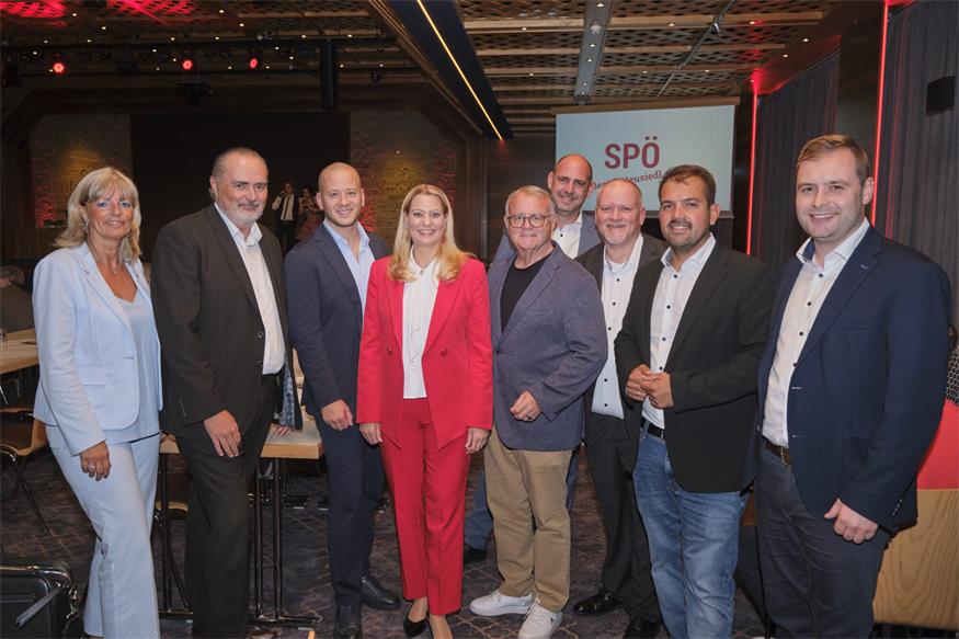 Elisabeth Böhm, LH Hans Peter Doskozil, Maximilian Köllner, Daniela Winkler, Hans Niessl, Stefan Wögerer, Fritz Radlspäck, Kilian Brandstätter, Kevin Friedl