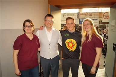 Elisabeth Mihalits, Obmann Ernst Kornfeld, Jakob Postl und Raphaela Schütz.