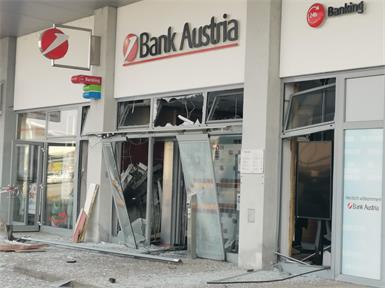 Es handelte sich um einen Bankomat in einer Bank Austria Filiale.