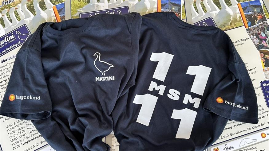 Fan-T-Shirts vom Martinikirtag in Markt St. Martin gibt es zu gewinnen. 